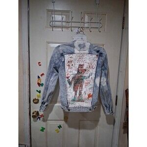 Zara Men's Jean-Michel Basquiat Denim Jacket US Very Rare JAPAN【Mint】